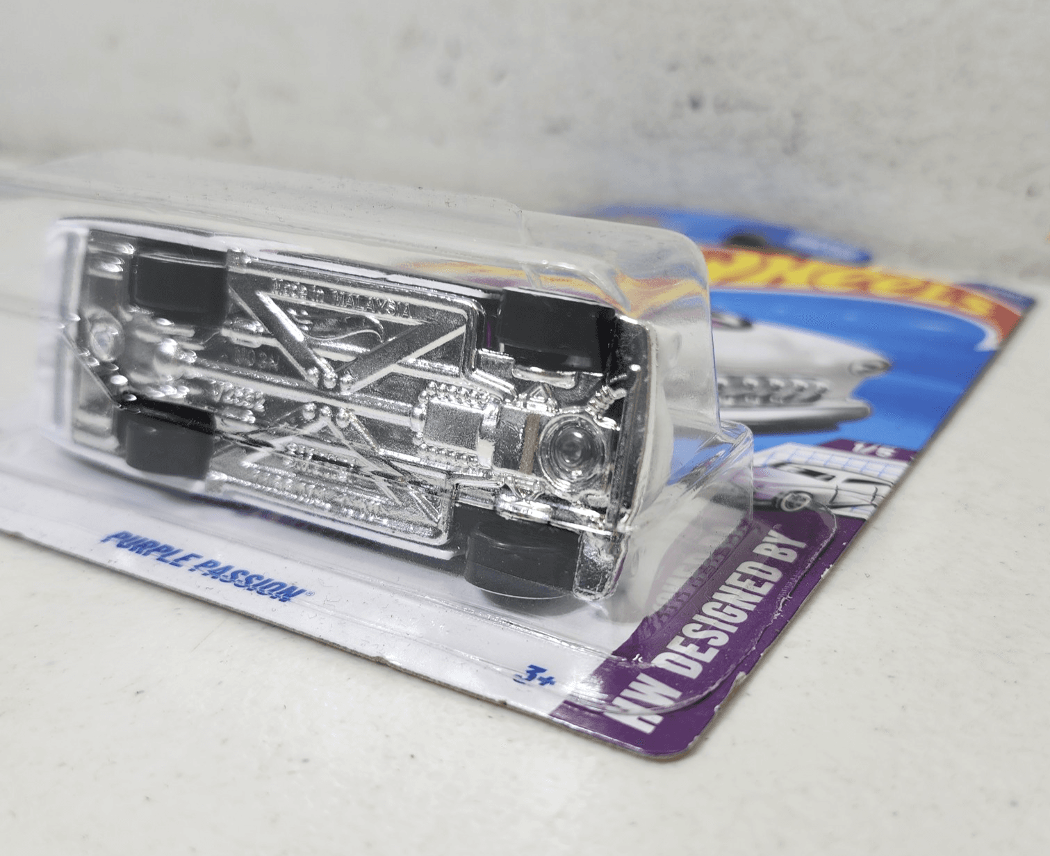 2025 Hot Wheels Purple Passion HW Designed By White Car 1/64 Toy Vehicle NEW - Thumbnail 6