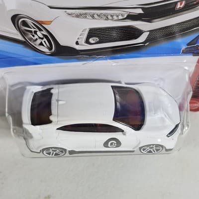 2026 Hot Wheels 2018 Honda Civic Type R Night Speed White Car 1/64 Toy NEW - Thumbnail 3