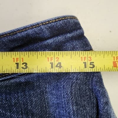 Lee Jeans Womens 10 Blue Slim Fit Skinny Leg High Rise Stretch Denim Pants - Thumbnail 2