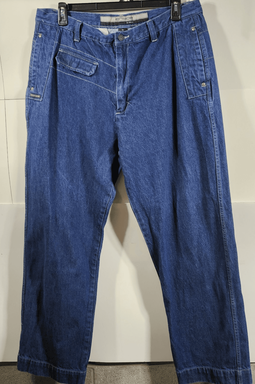 Vintage Enyce Jeans Mens 40x32 Blue Baggy Hip Hop Wide Leg Skater Streetwear Y2K