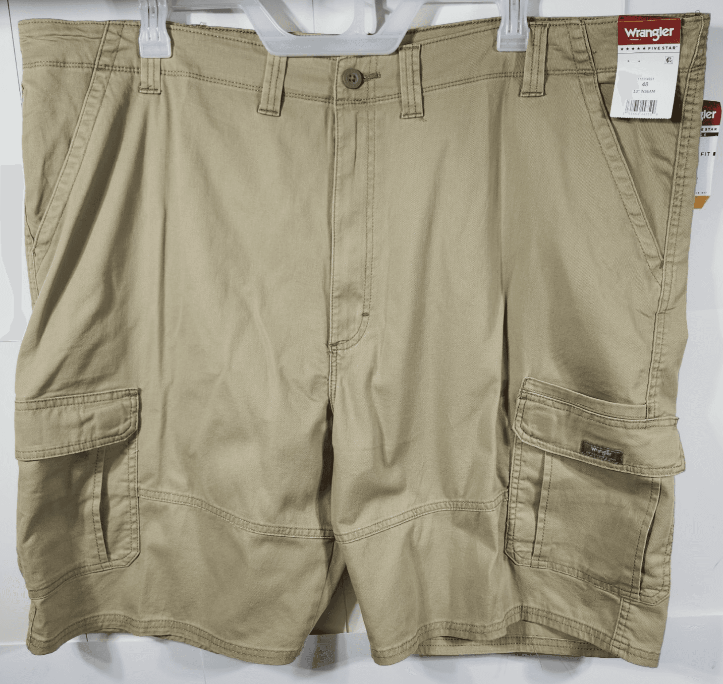 Wrangler Cargo Shorts Men's Relaxed Fit Size 48 NEW