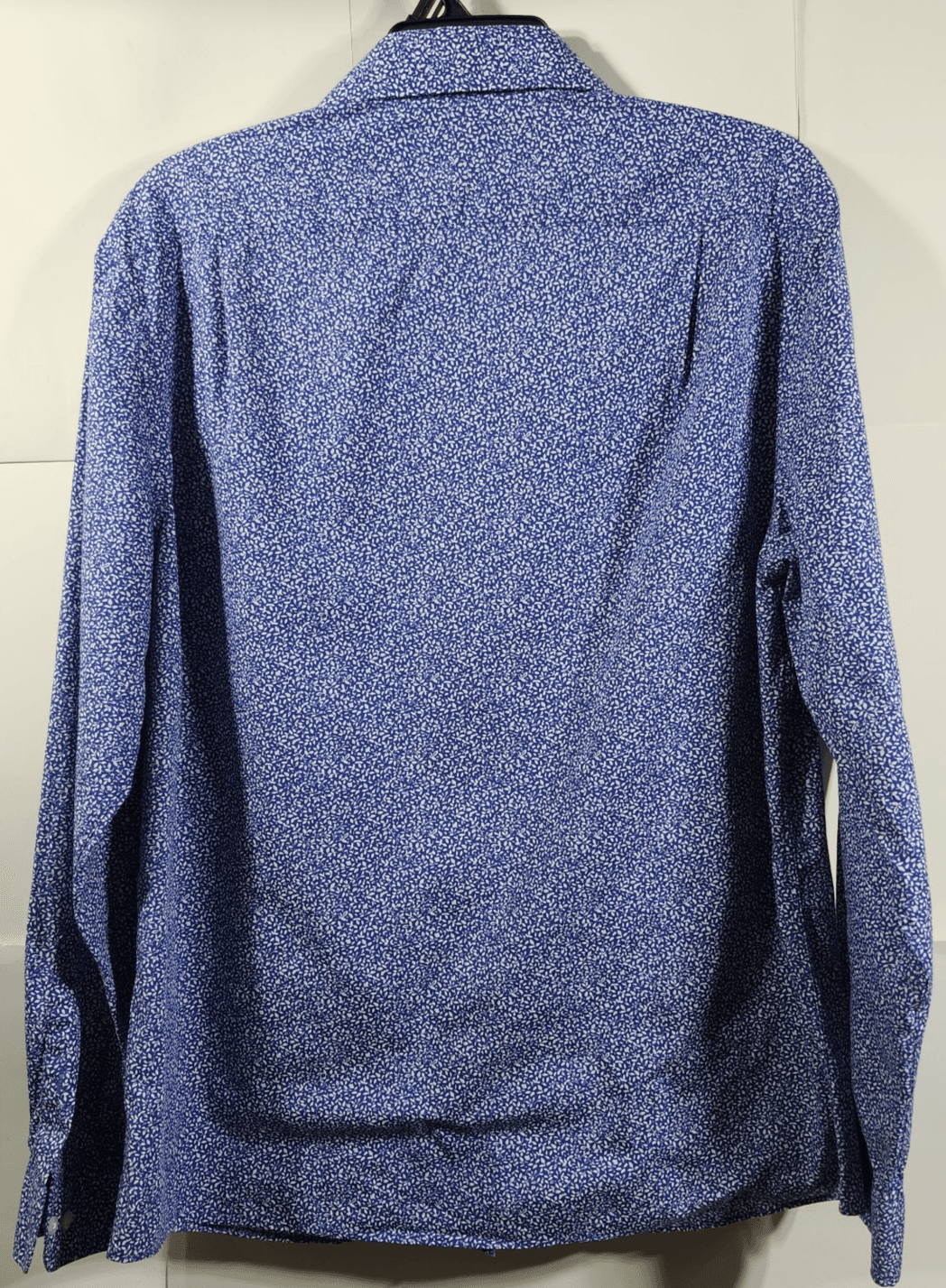 Tommy Hilfiger Men's Large Slim Fit Button Up Shirt Blue 16/16.5 Cotton - Thumbnail 6