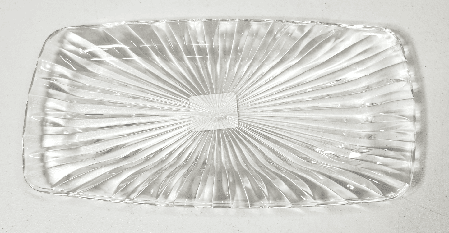 Mikasa Hostess Tray Crystal Clear Serving Plate 9.75" Japan Royal Suite - Thumbnail 4