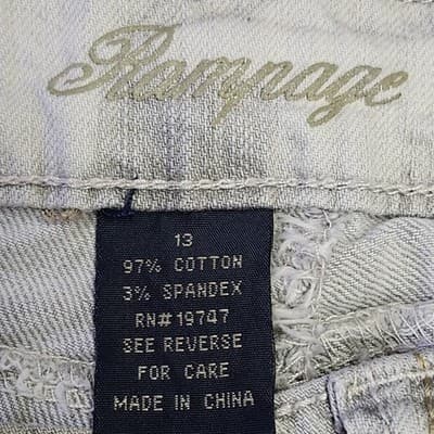 Rampage Jeans Womens Size 13 Gray Mid Rise Denim Pants - Thumbnail 7
