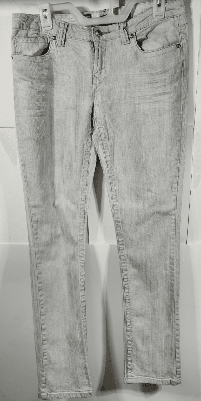 Rampage Jeans Womens Size 13 Gray Mid Rise Denim Pants - Thumbnail 5