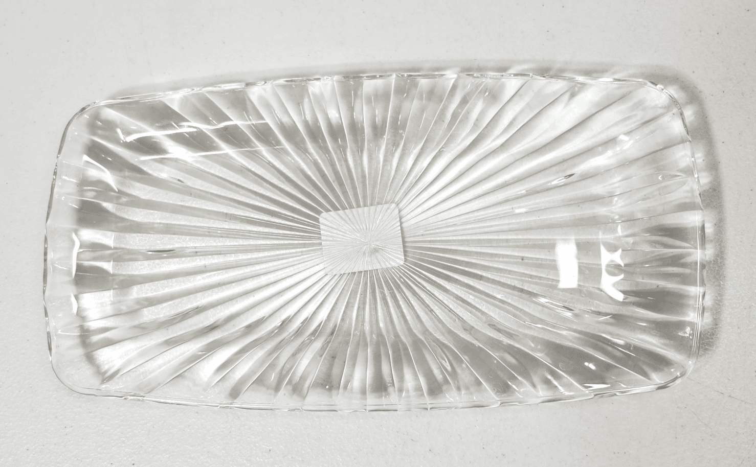 Mikasa Hostess Tray Crystal Clear Serving Plate 9.75" Japan Royal Suite - Thumbnail 5