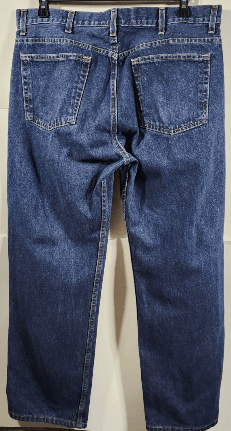 Faded Glory Jeans Men's Size 38x30 Blue Denim Straight Leg Pants - Thumbnail 4