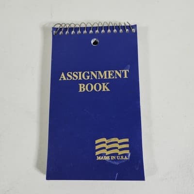 The Assignment Book Class Date Spaces Made In USA Vintage - Thumbnail 4