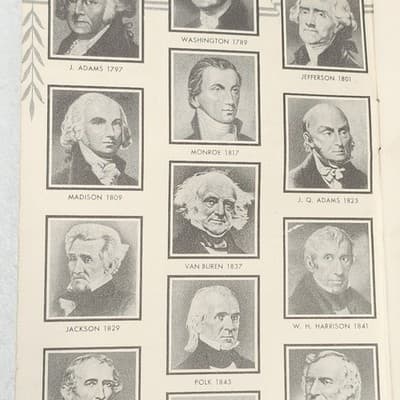 VTG 1954 The Book of Presidents Cleveland Flux Co. Advertising - Thumbnail 3