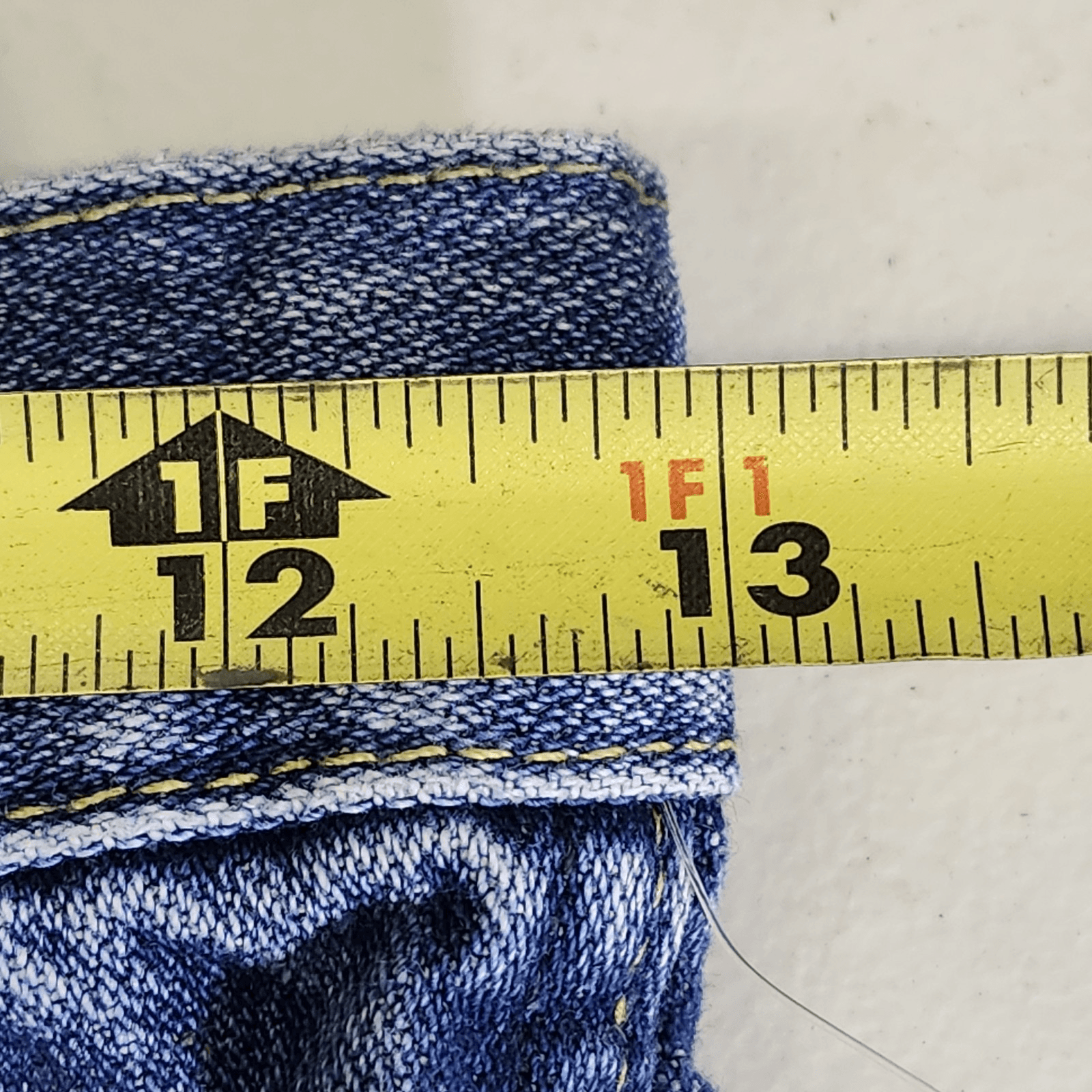 Wrangler Boys 12 Regular Straight Jeans Blue Denim Adjustable Waist - Thumbnail 2