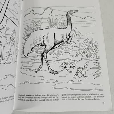 Jurassic Giants Coloring Book 400 Pages With Stickers & Doyer By Jan Sovak - Thumbnail 6