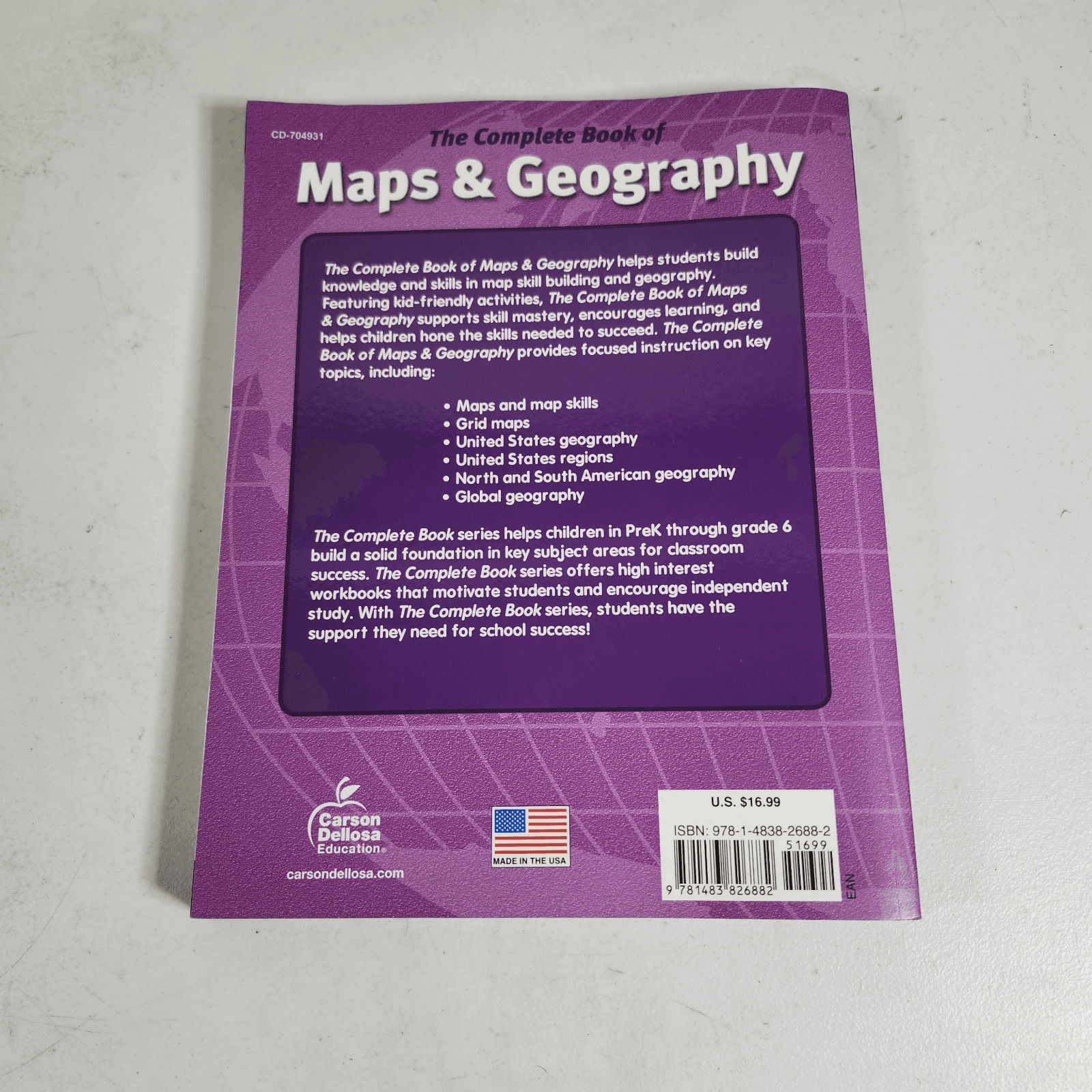 Complete Book of Maps and Geography Workbook Global Paperback - Thumbnail 4