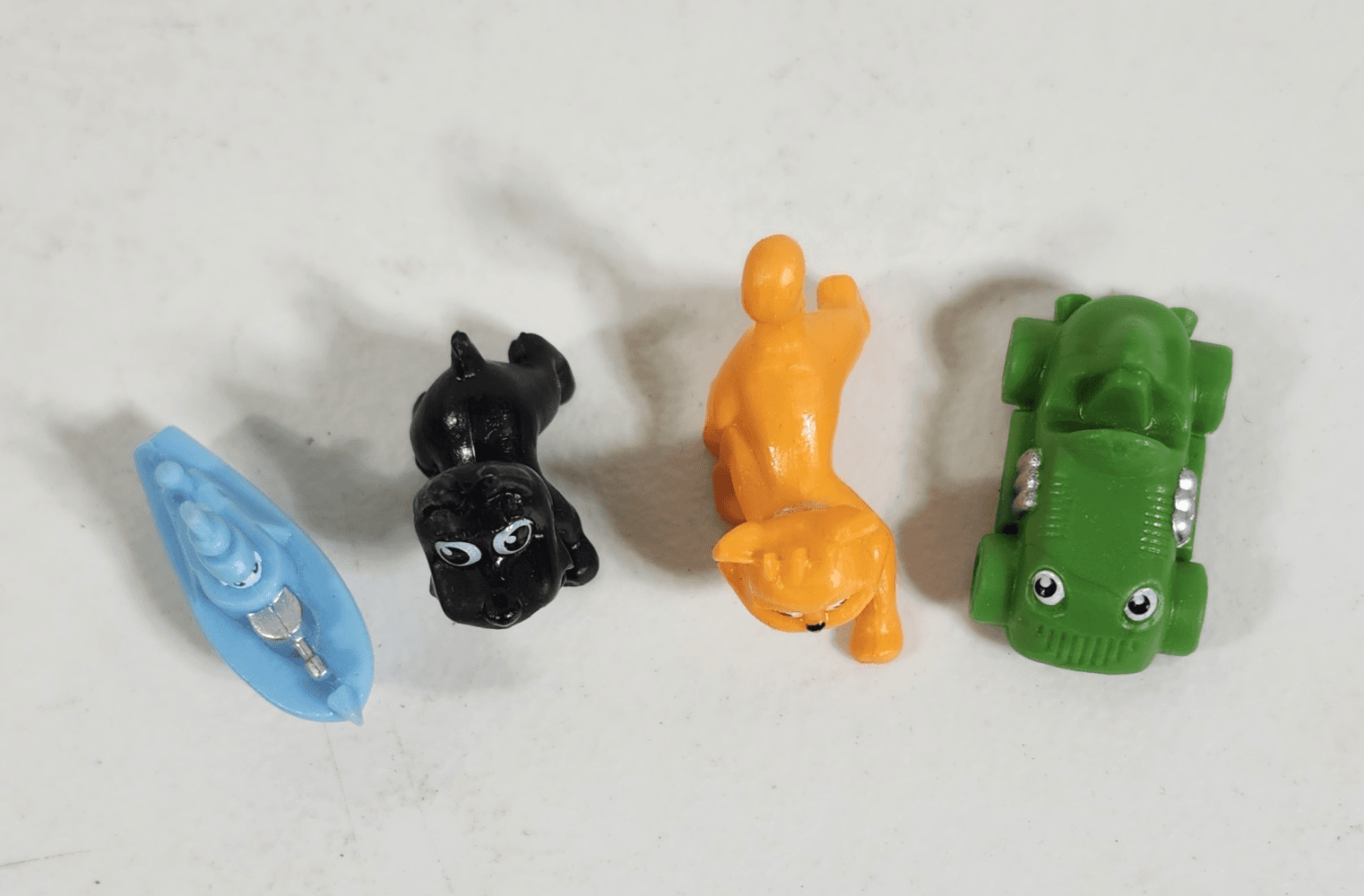 Replacement Parts Only Monopoly Junior Blue Boat Green Car Cat Dog Pawn Figures - Thumbnail 3