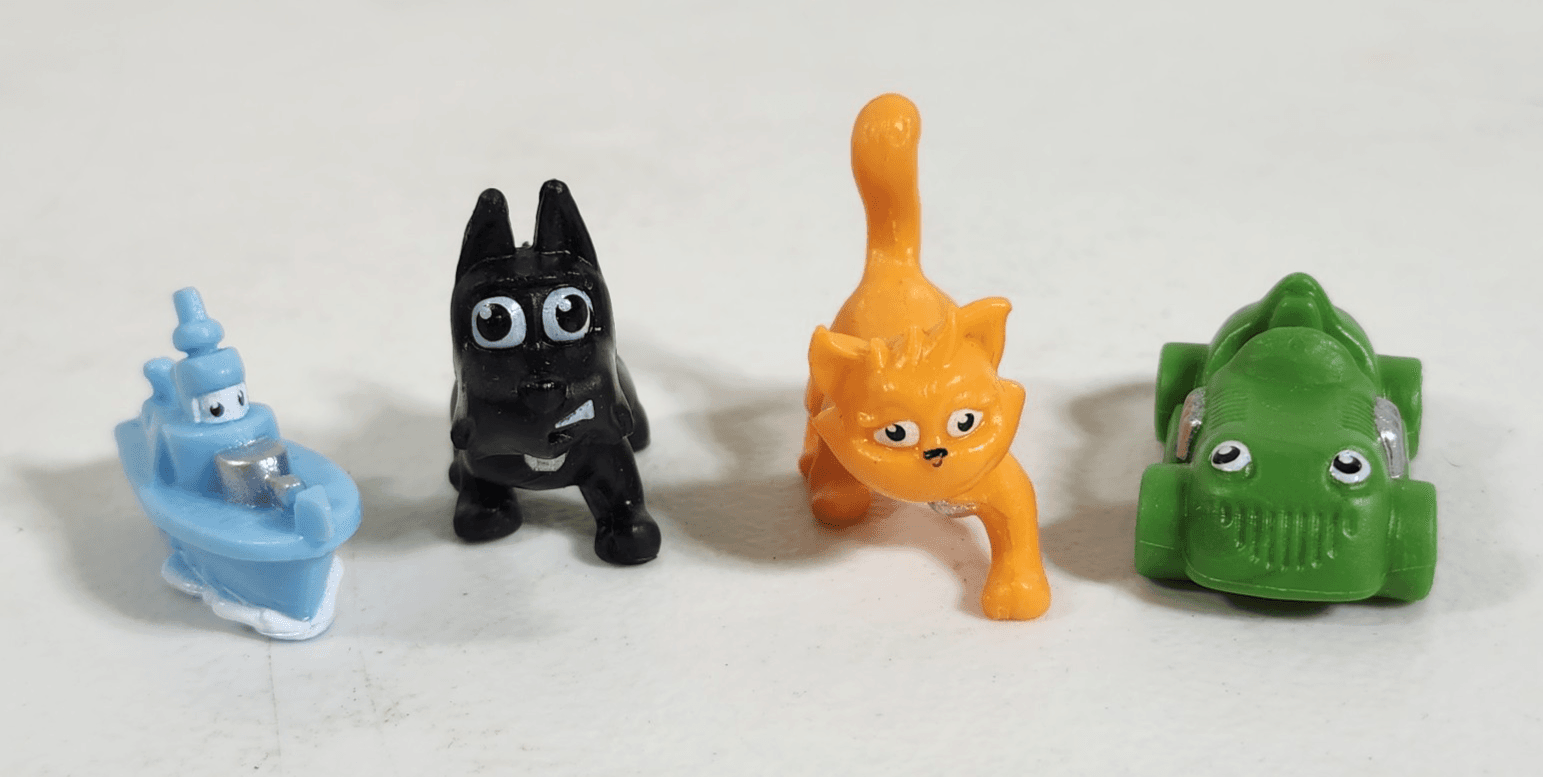 Replacement Parts Only Monopoly Junior Blue Boat Green Car Cat Dog Pawn Figures - Thumbnail 2