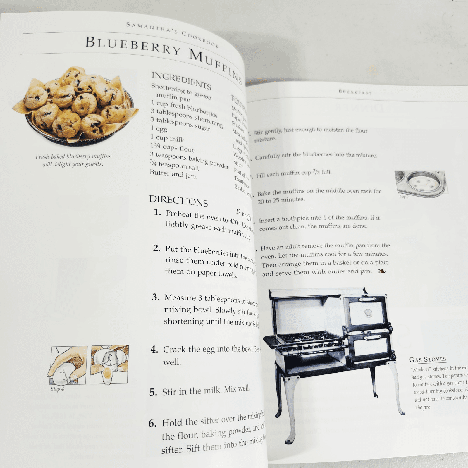 Vintage American Girl Pastimes Samantha’s 1994 Recipes Cookbook - Thumbnail 3