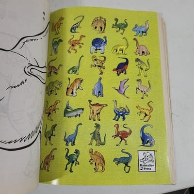 Jurassic Giants Coloring Book 400 Pages With Stickers & Doyer By Jan Sovak - Thumbnail 7