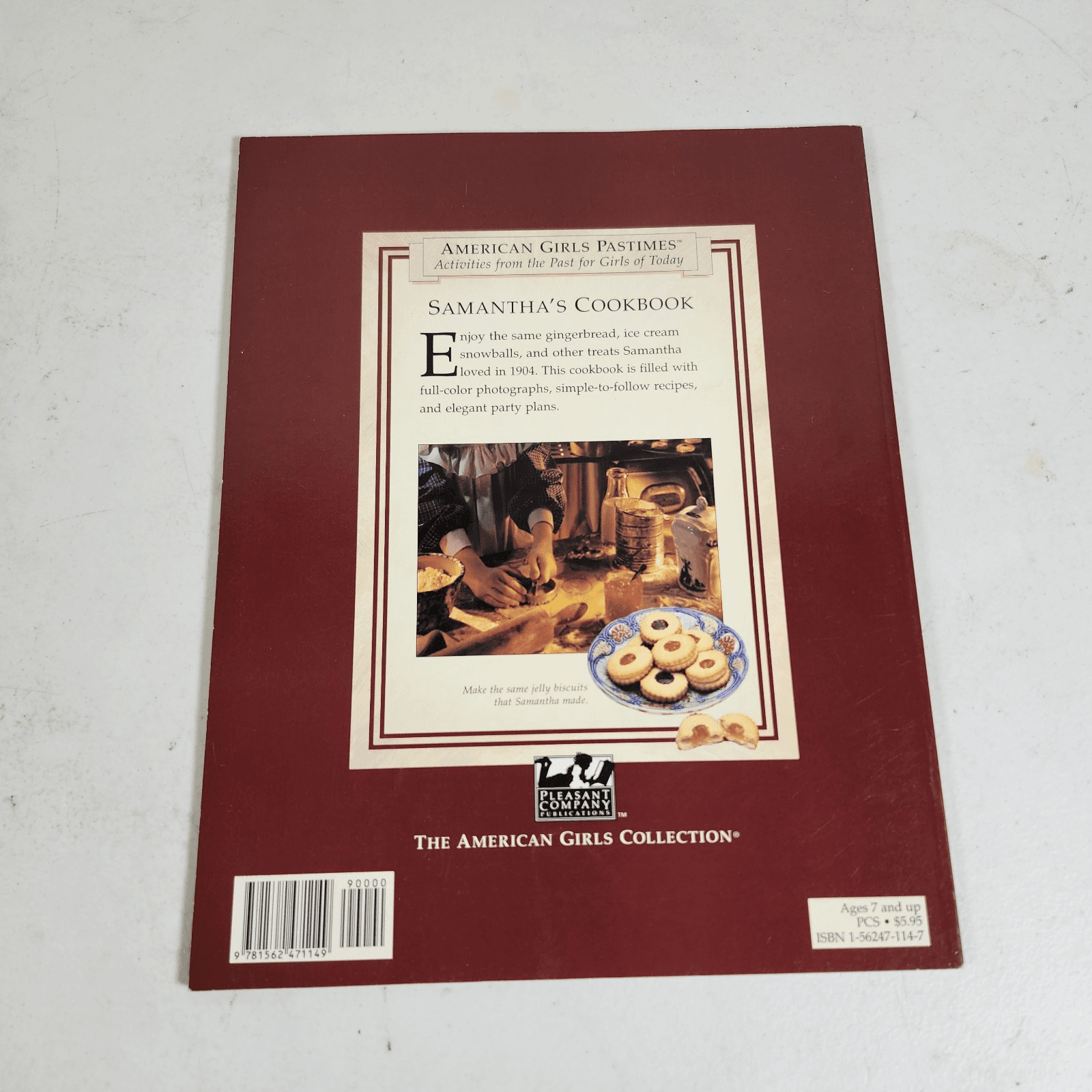 Vintage American Girl Pastimes Samantha’s 1994 Recipes Cookbook - Thumbnail 4