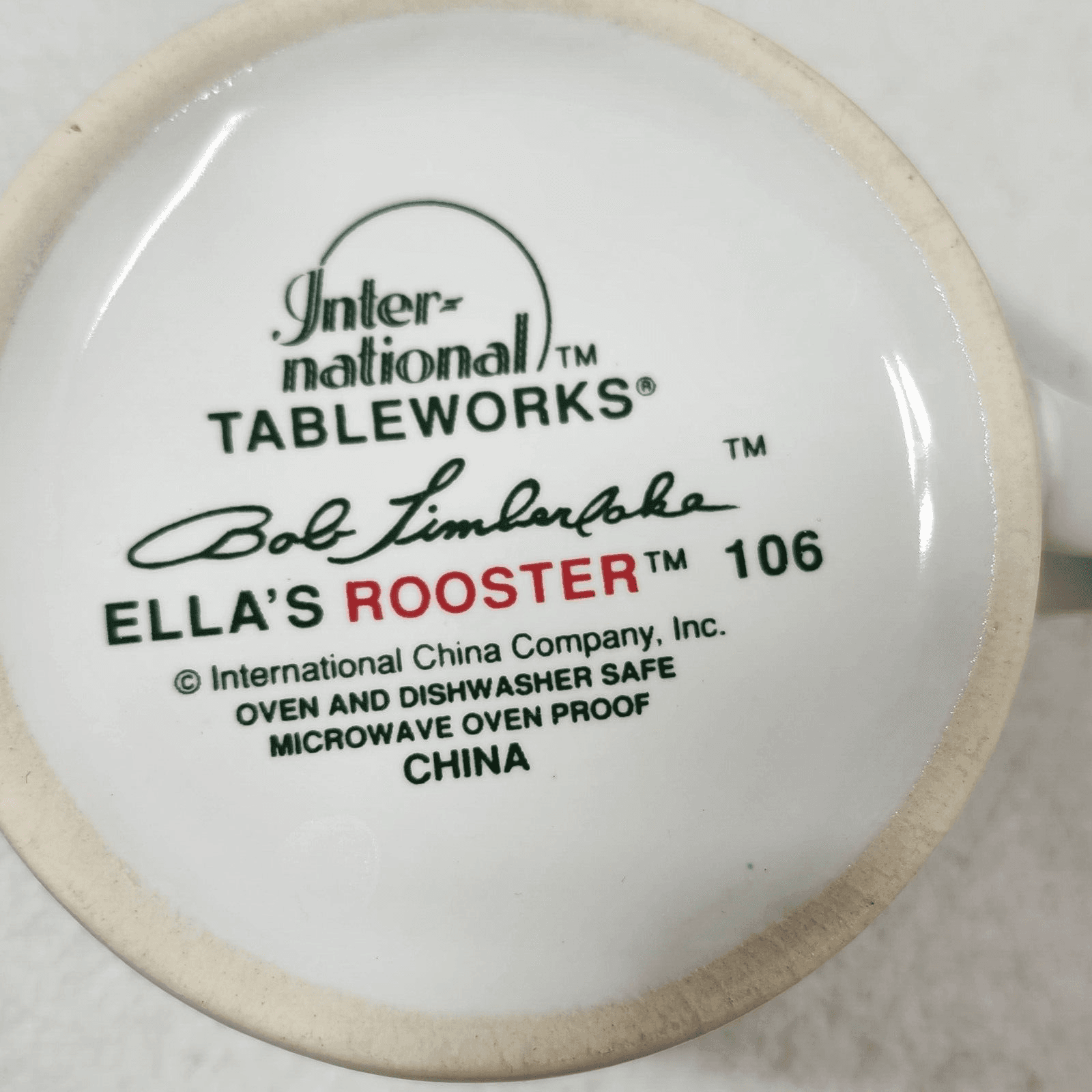 4 Ella's Rooster Bob Timberlake Cups Mugs Set Bundle Lot 106 - Thumbnail 9