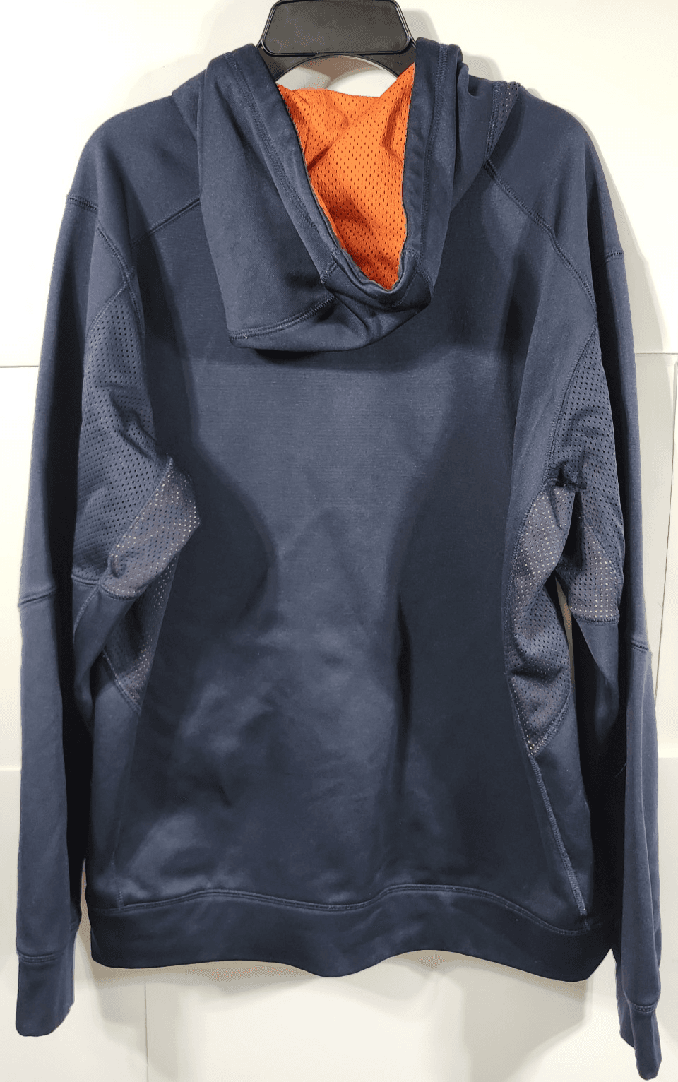 Nike Therma-Fit Mens Hooded Sweatshirt Size Small Blue Orange Hoodie - Thumbnail 6