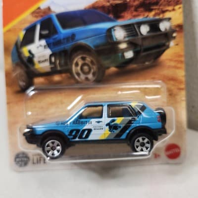 Matchbox '90 Volkswagen Golf Country Blue Car 1/64 Toy Vehicle Mattel NEW - Thumbnail 2
