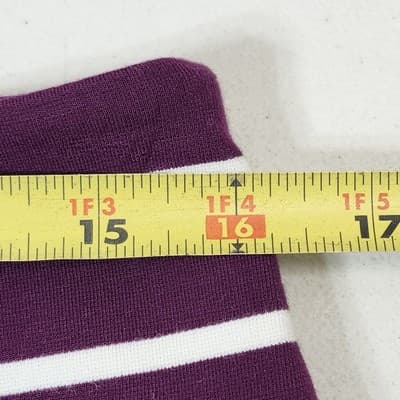 Banana Republic Skirt Women's 6 Purple Striped Stretch Straight Pencil NEW - Thumbnail 2