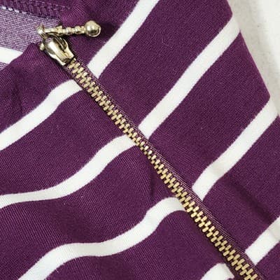 Banana Republic Skirt Women's 6 Purple Striped Stretch Straight Pencil NEW - Thumbnail 8