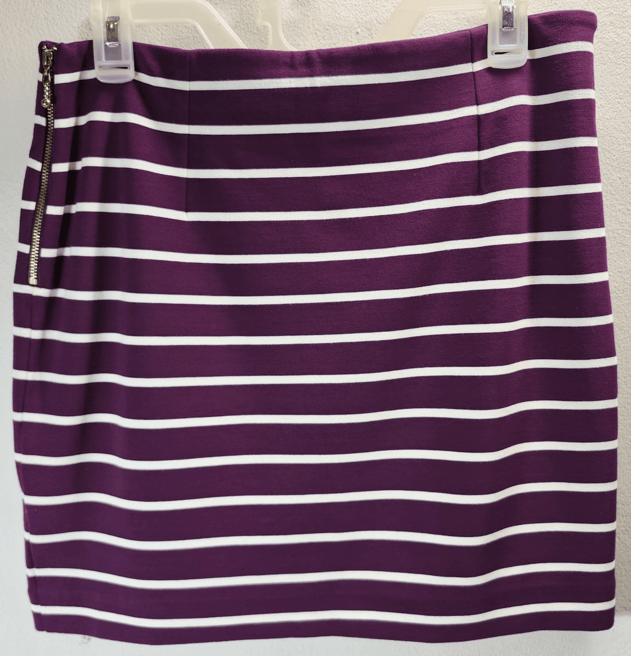 Banana Republic Skirt Women's 6 Purple Striped Stretch Straight Pencil NEW - Thumbnail 6
