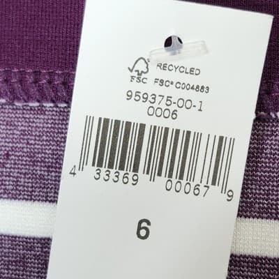 Banana Republic Skirt Women's 6 Purple Striped Stretch Straight Pencil NEW - Thumbnail 10