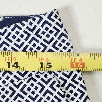 Nautica Women's Size 6 Cropped Pants Navy Blue White - Thumbnail 2