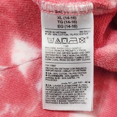 Old Navy Girl's Hoodie XL 14-16 Long Sleeve Tie Dye - Thumbnail 8