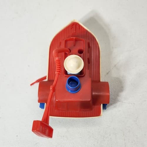 Pee Wee Tug Along Kids Toy Boat Vehicle Pull To Move Vintage 1972 - Thumbnail 4