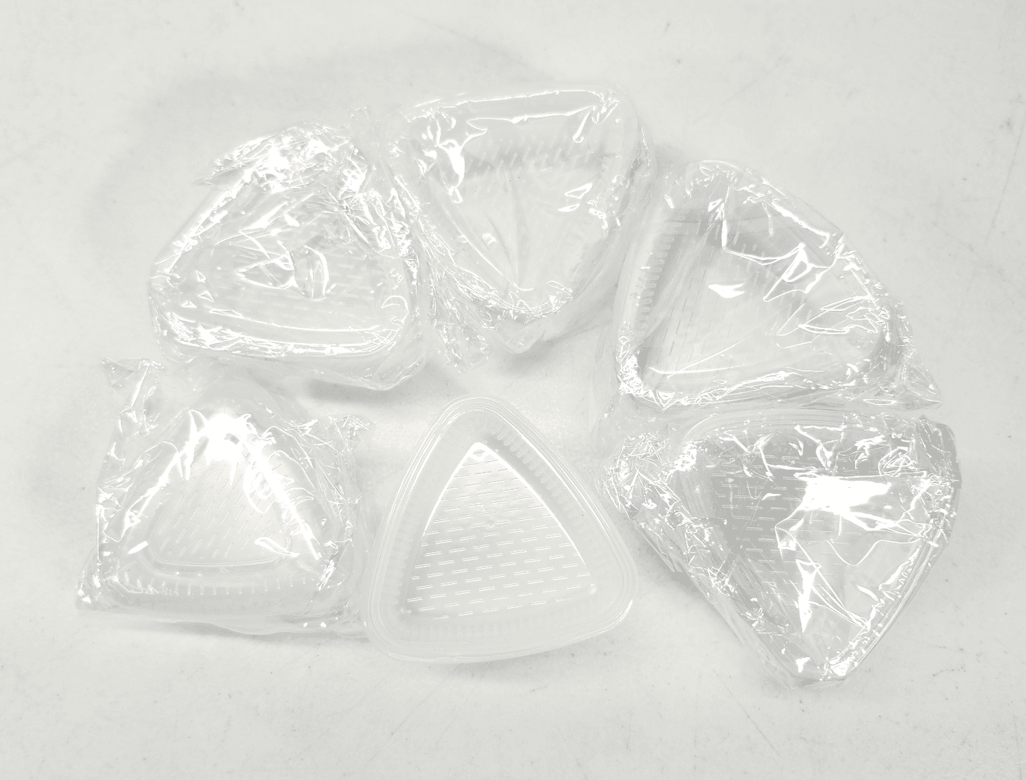 6 Pcs Mold Maker Rice Ball Sushi Mold Triangle Plastic Maker - Thumbnail 2
