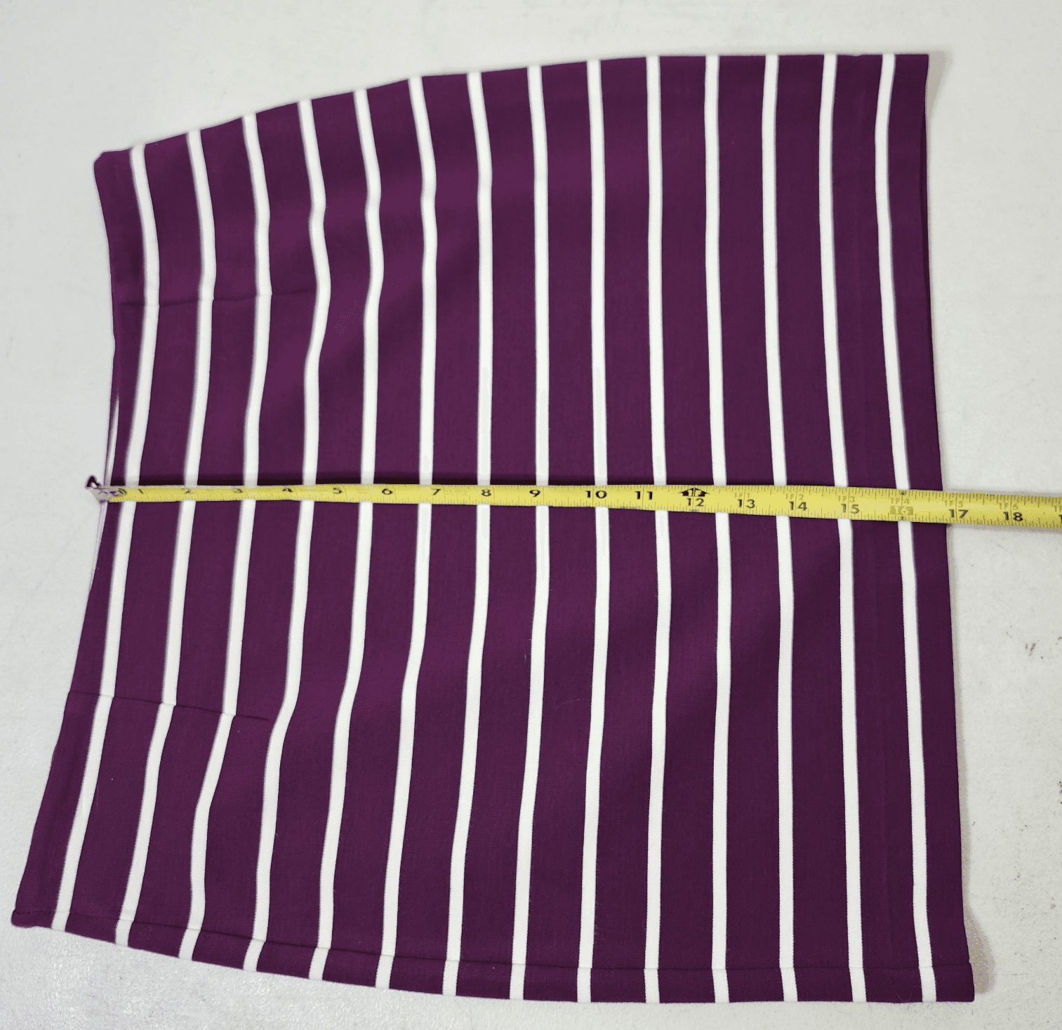 Banana Republic Skirt Women's 6 Purple Striped Stretch Straight Pencil NEW - Thumbnail 3