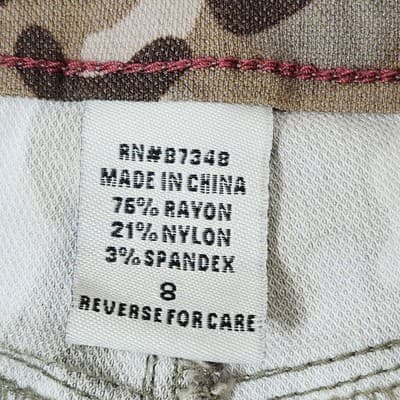 Sabrina Lauren Women’s 8 Pants Brown Camo Stretch With Pockets - Thumbnail 8