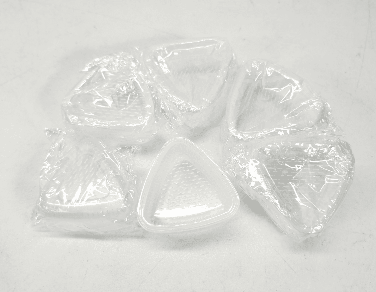 6 Pcs Mold Maker Rice Ball Sushi Mold Triangle Plastic Maker