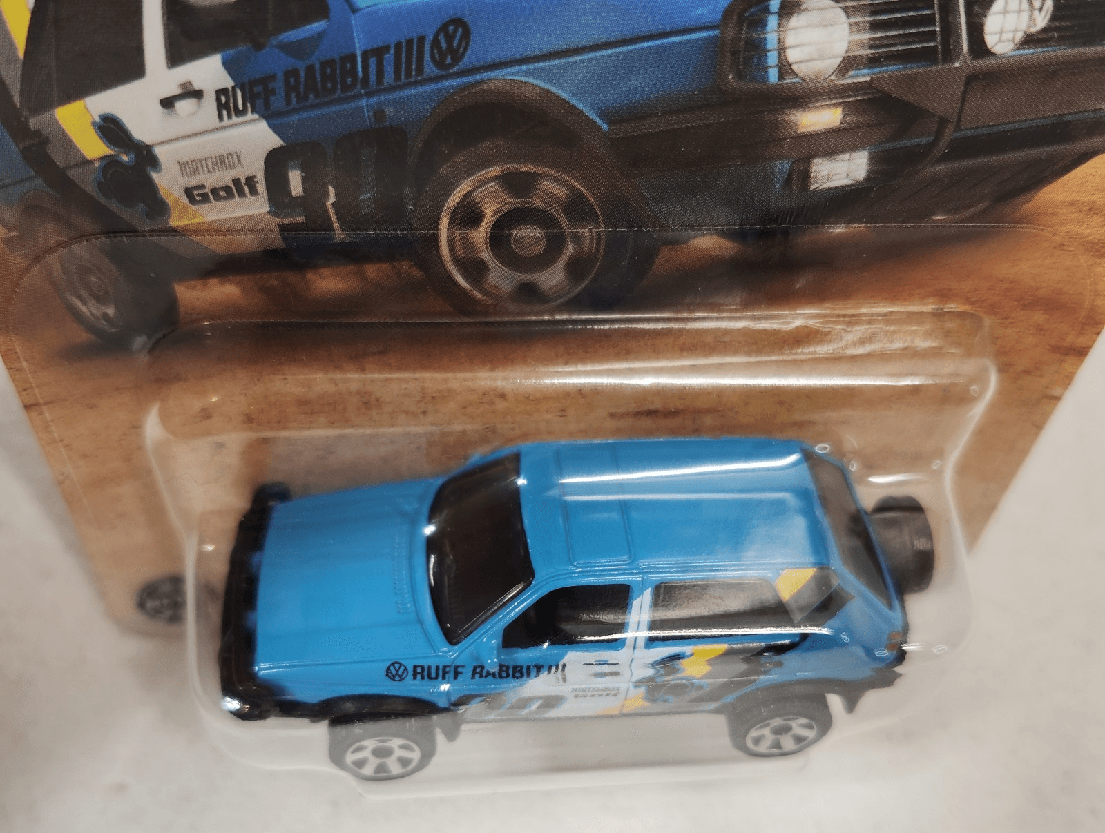 Matchbox '90 Volkswagen Golf Country Blue Car 1/64 Toy Vehicle Mattel NEW - Thumbnail 3