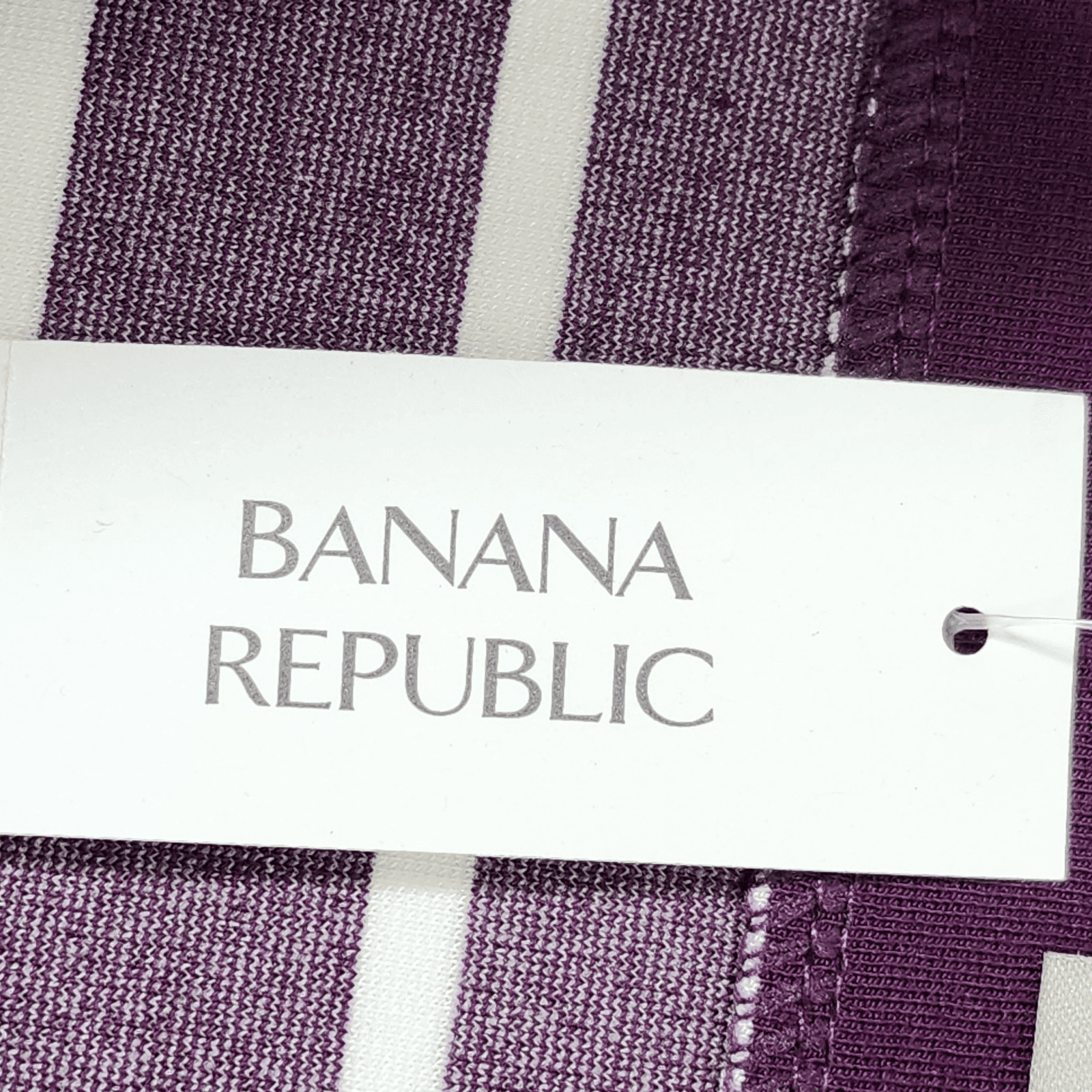 Banana Republic Skirt Women's 6 Purple Striped Stretch Straight Pencil NEW - Thumbnail 11