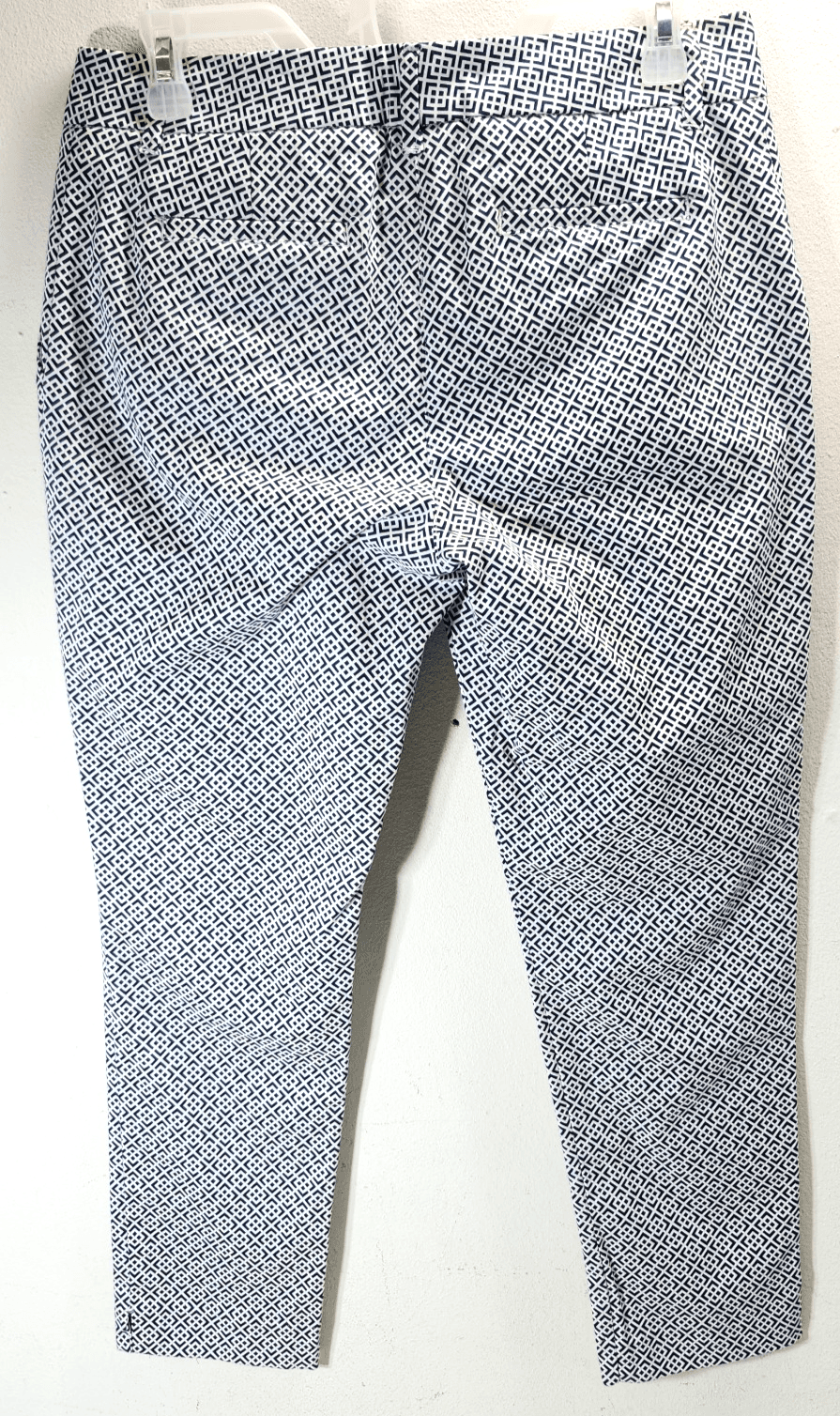 Nautica Women's Size 6 Cropped Pants Navy Blue White - Thumbnail 4