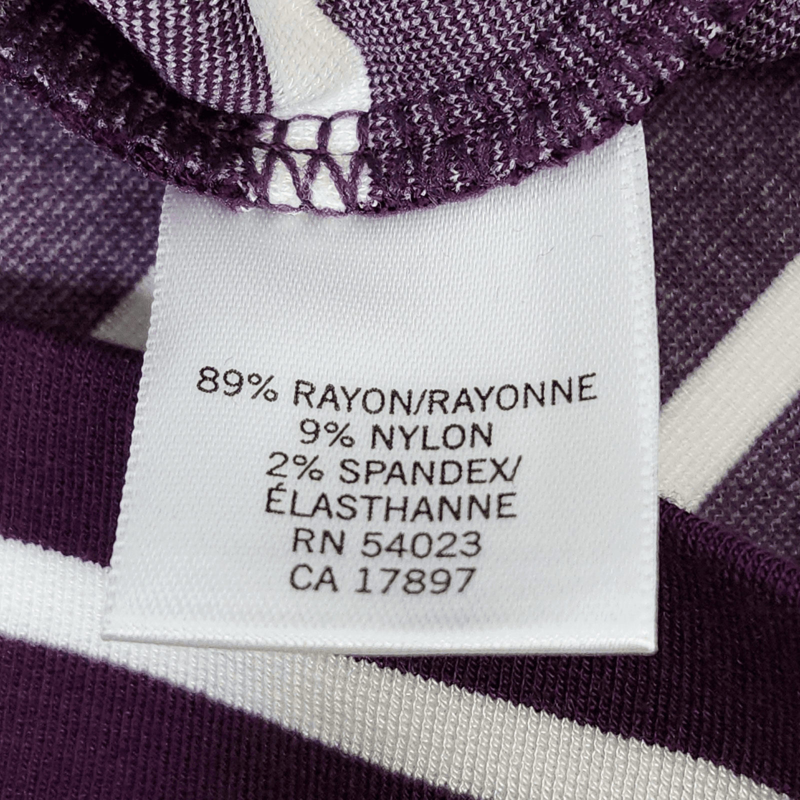 Banana Republic Skirt Women's 6 Purple Striped Stretch Straight Pencil NEW - Thumbnail 9
