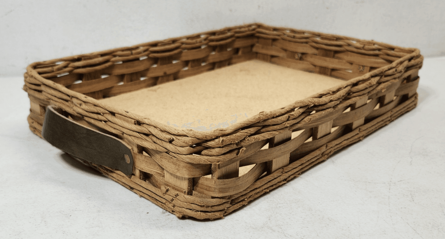 Corning Designs 14” X 10" Rectangle Cake Holder Rattan Basket 233-R - Thumbnail 4
