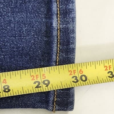 Banana Republic Size 27/4 Straight Leg Fit Jeans Stretchy Blue Denim Pants - Thumbnail 3