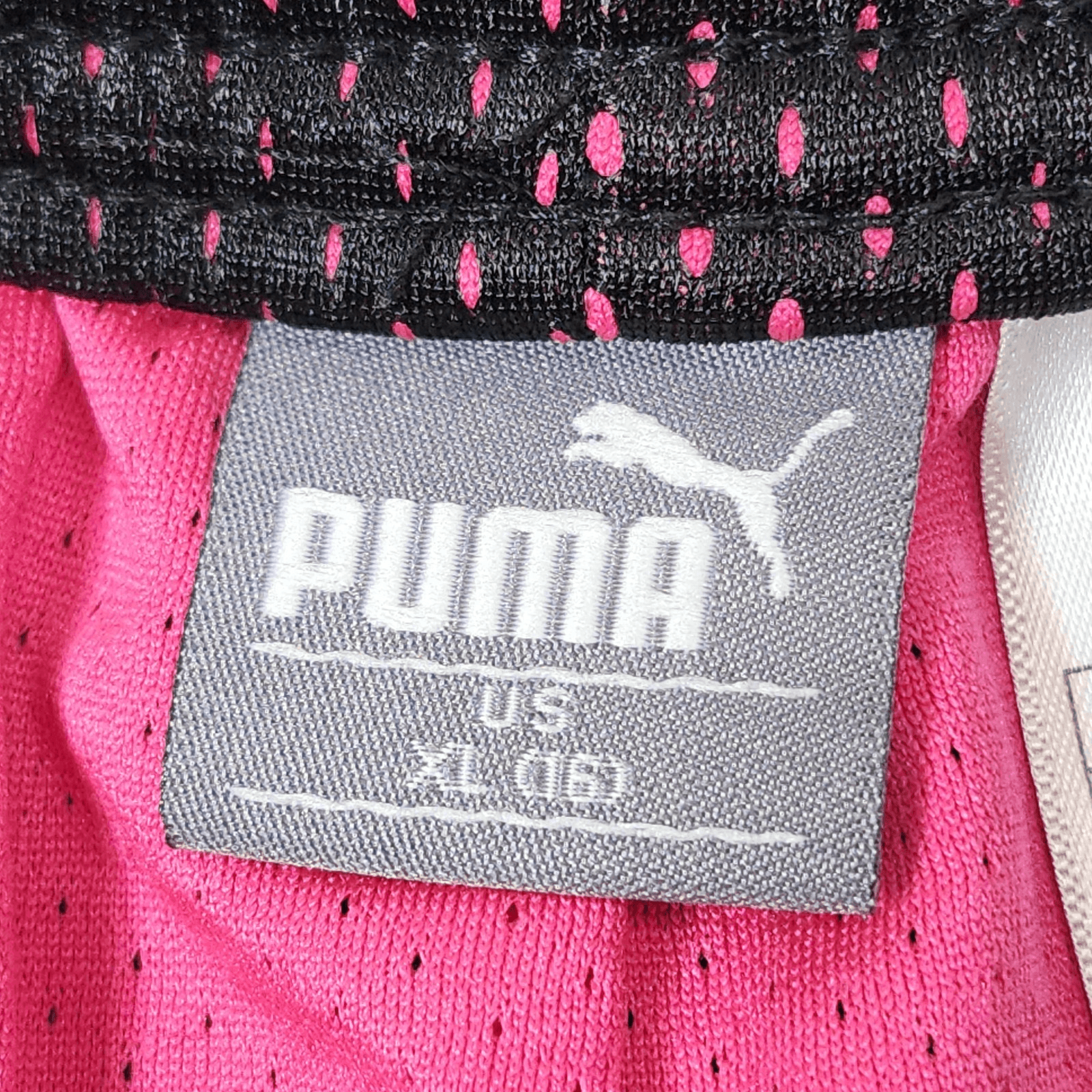 Puma Girl's XL Shorts Black Pink Athletic Elastic Waist - Thumbnail 7