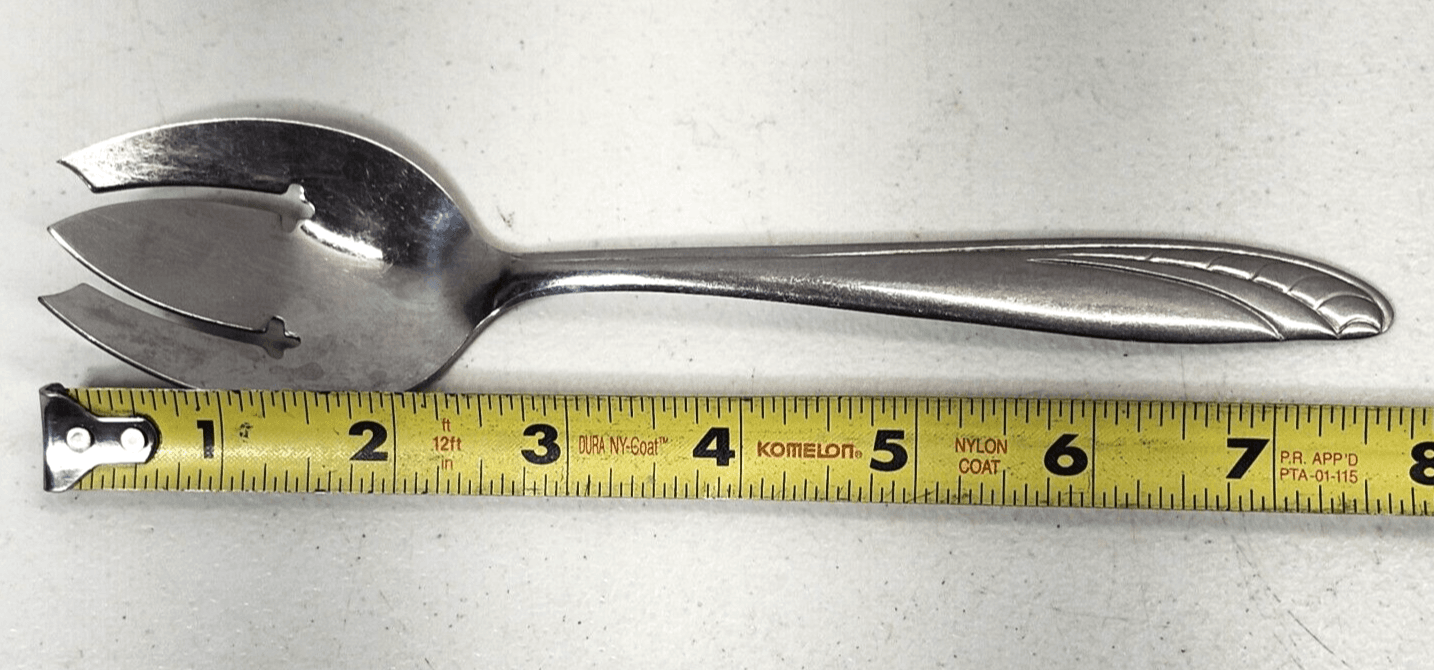 MAJESCO Stainless Steel U.S.A Serving Utensil Slotted Spoon MJS3 VTG 8" - Thumbnail 4
