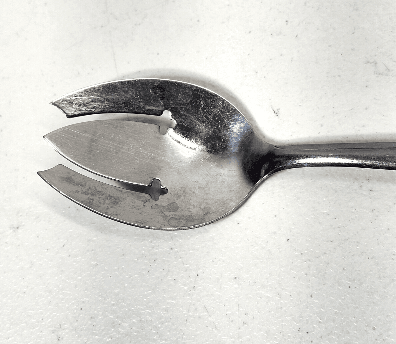 MAJESCO Stainless Steel U.S.A Serving Utensil Slotted Spoon MJS3 VTG 8" - Thumbnail 3