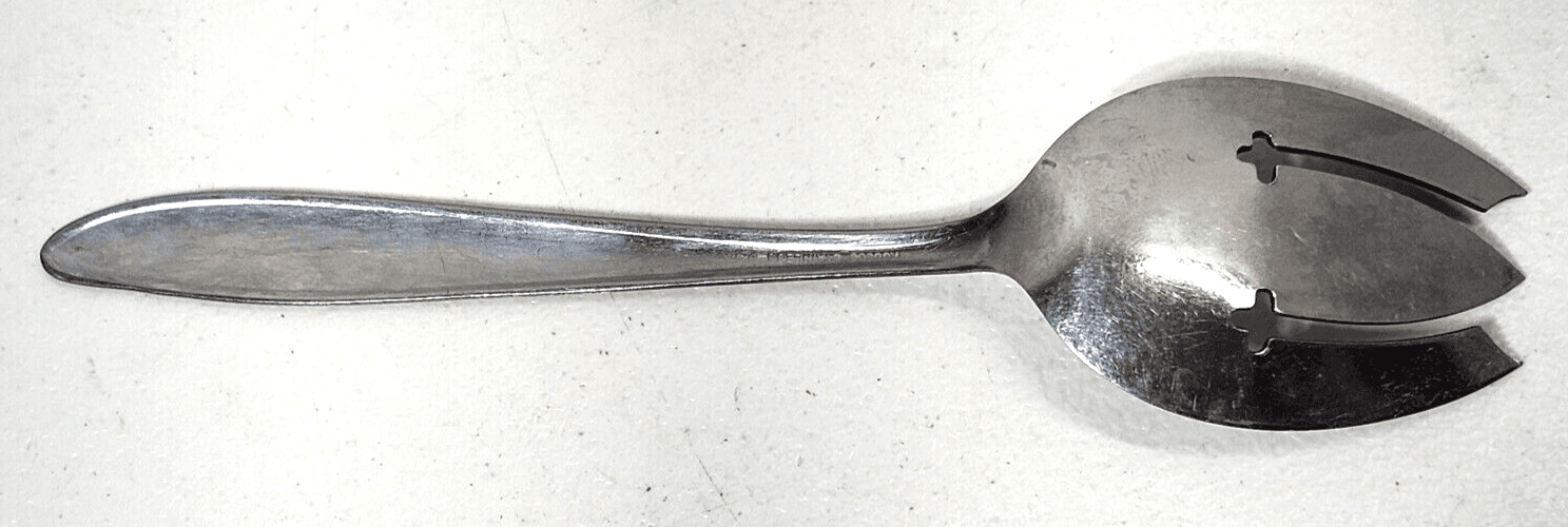 MAJESCO Stainless Steel U.S.A Serving Utensil Slotted Spoon MJS3 VTG 8" - Thumbnail 5