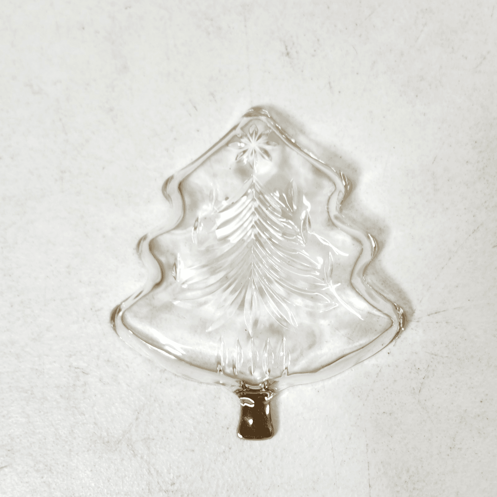 Mikasa Crystal Christmas Tree Candy Nut Dish Gold Trim Home Decor - Thumbnail 8