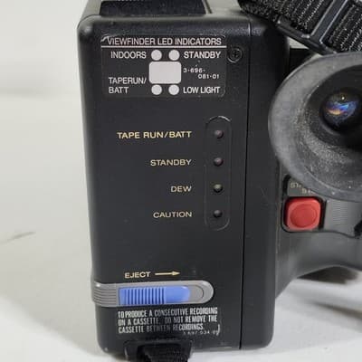 1985 Vintage Sony Video 8 Handycam CCD-M8u 8mm Video Camera Recorder UNTESTED - Thumbnail 11