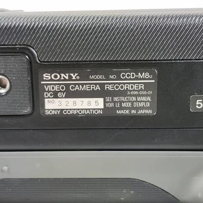 1985 Vintage Sony Video 8 Handycam CCD-M8u 8mm Video Camera Recorder UNTESTED - Thumbnail 12