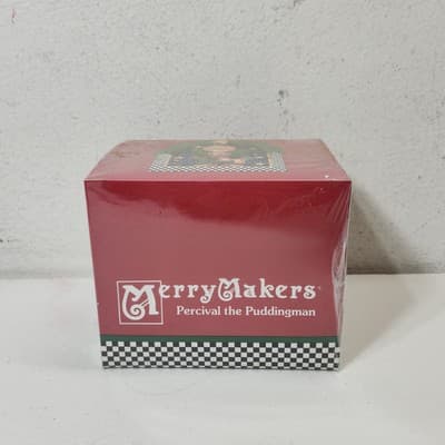 Vintage Department 56 Merry Makers Percival the Puddingman Figurine #9362-9 - Thumbnail 3
