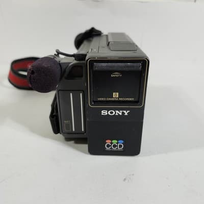 1985 Vintage Sony Video 8 Handycam CCD-M8u 8mm Video Camera Recorder UNTESTED - Thumbnail 3